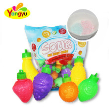 Assorted Flavor Fruity Shaped Sour Powder Candy